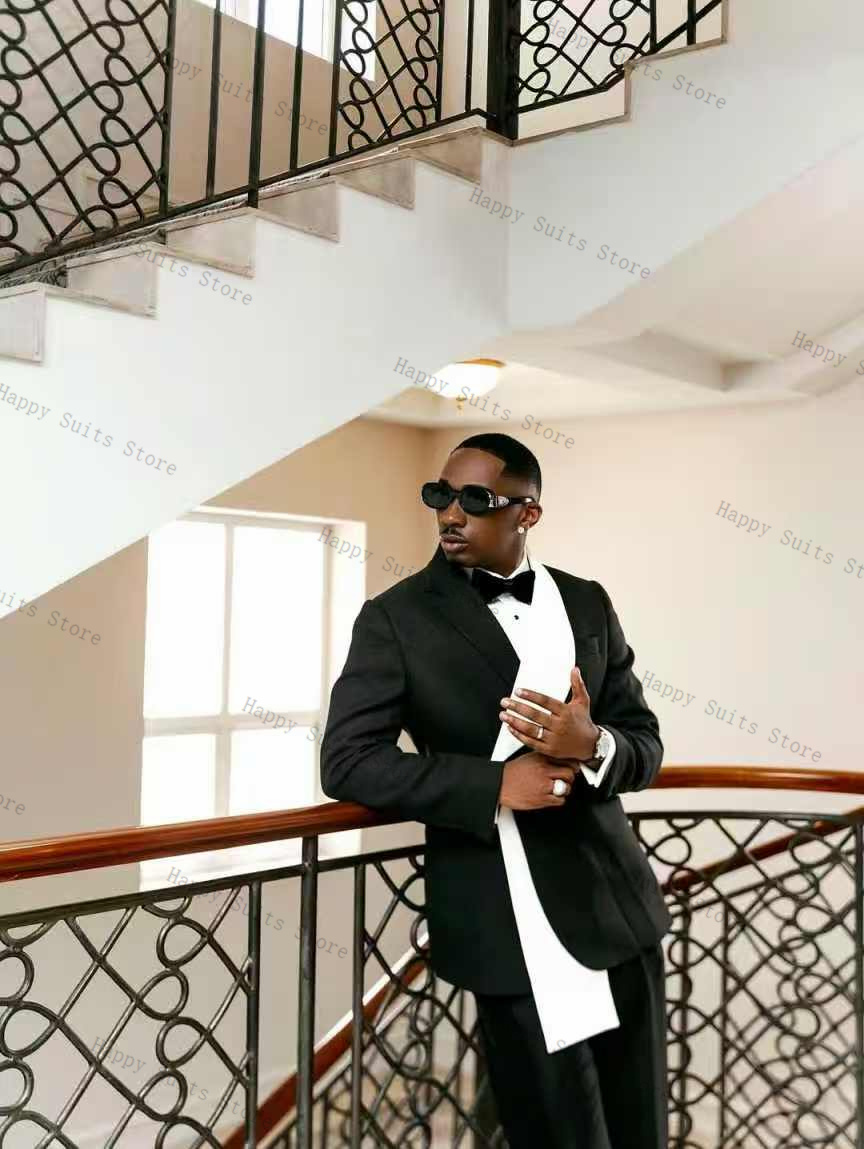 Formal Wear For Men Black Suit - Traje de Hombre Blanco y Negro