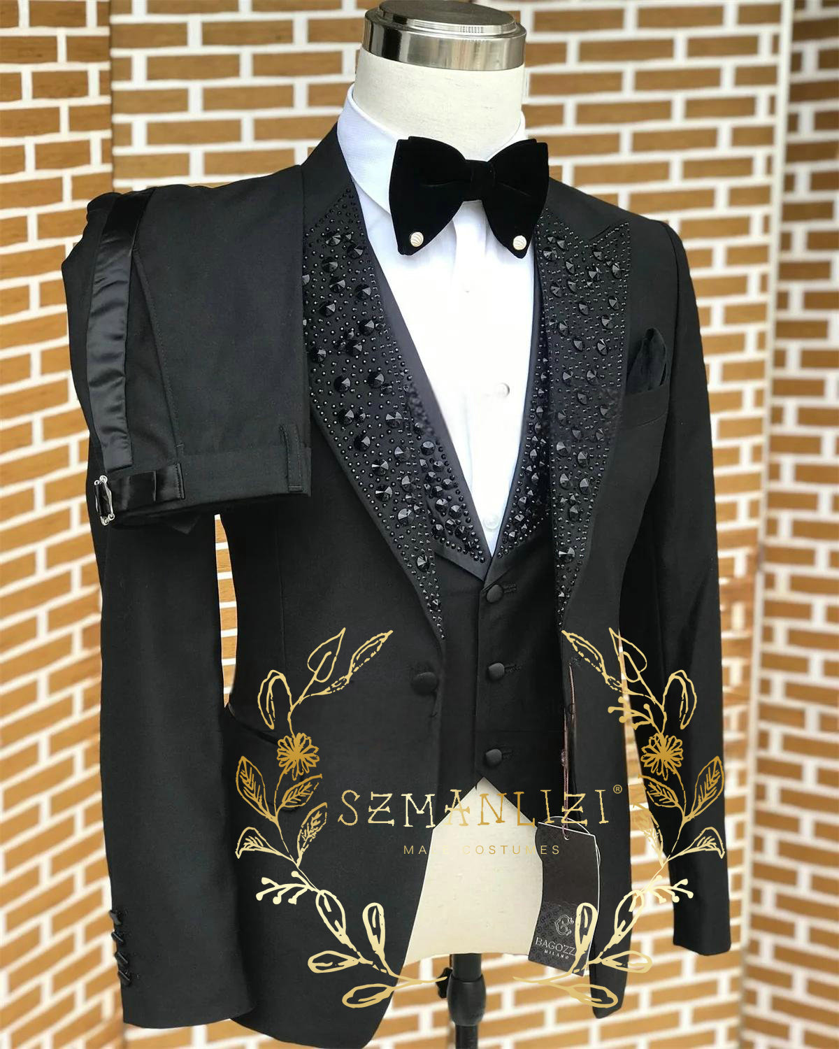 Men Formal Wear With Blazer - Trajes negros para hombre, esmoquin de