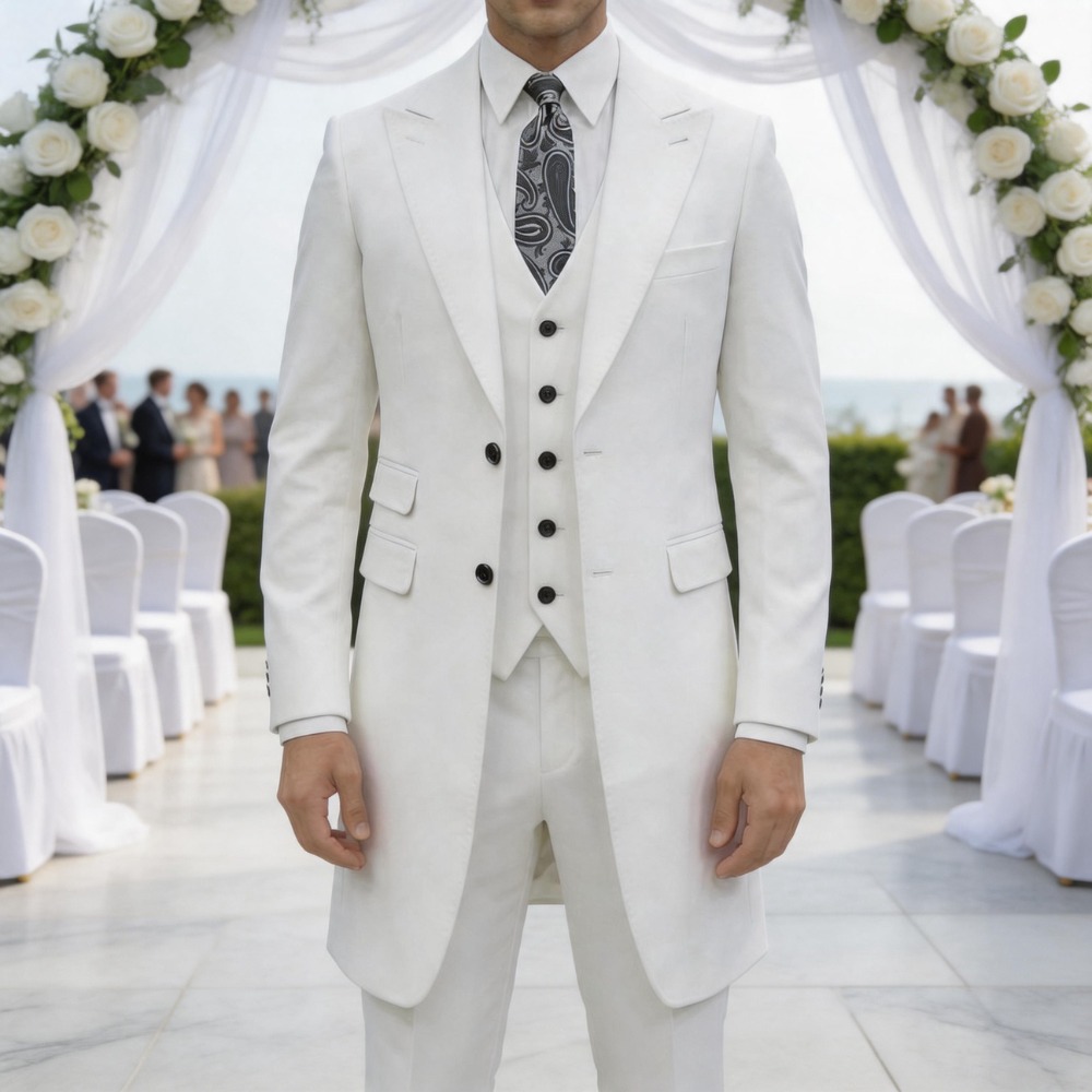 Men Formal Wear Jacket - Traje formal de 3 piezas para