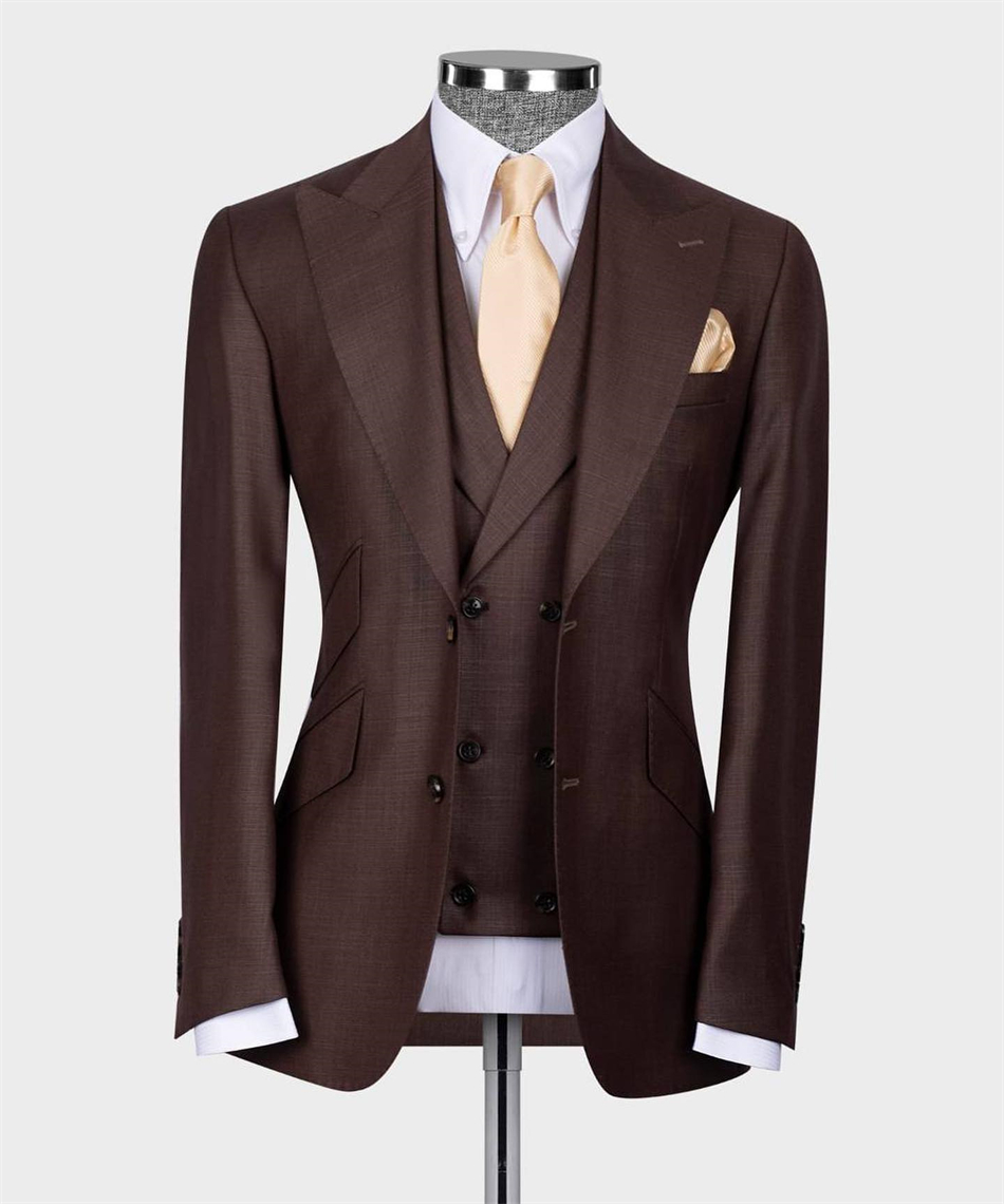 Men Formal Wear With Blazer - Traje de Hombre Personalizado de 3