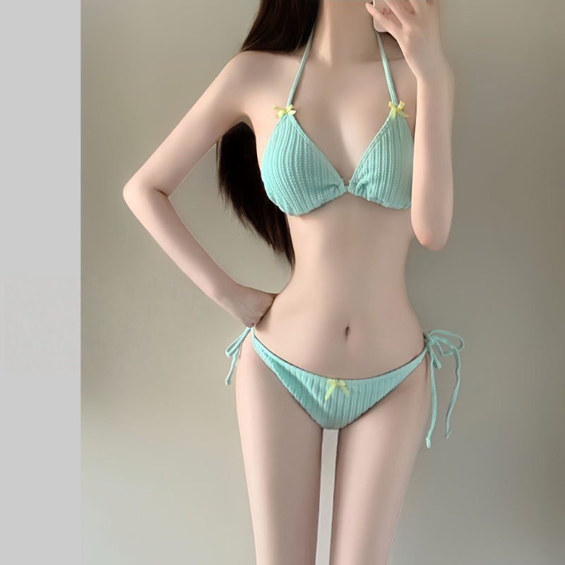 Slim Fit Suit Set - Conjunto de bikini de manga larga