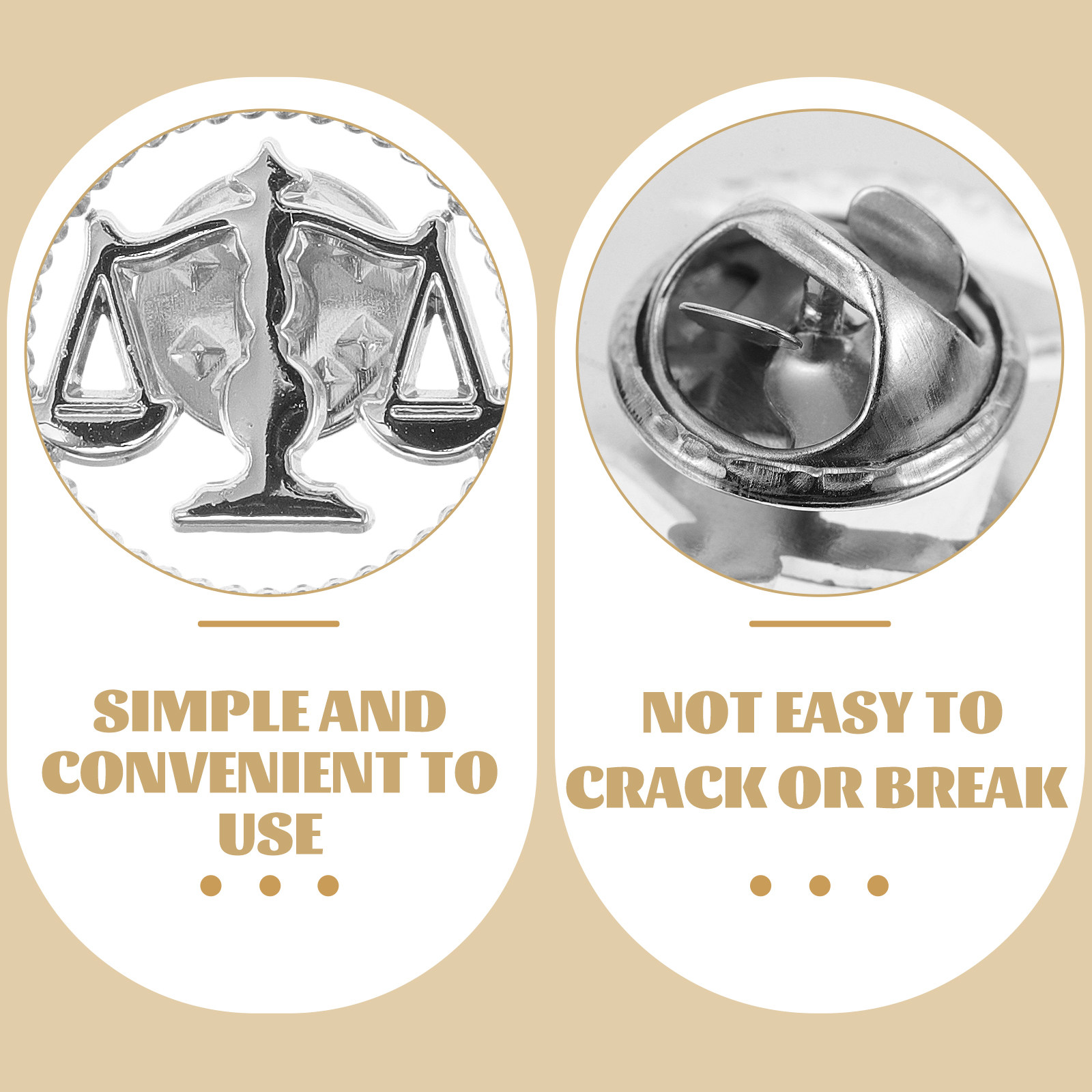 2 Broches de Metal con Diseño  - Scale - Men Formals & Ethnic Wear reseña y precio