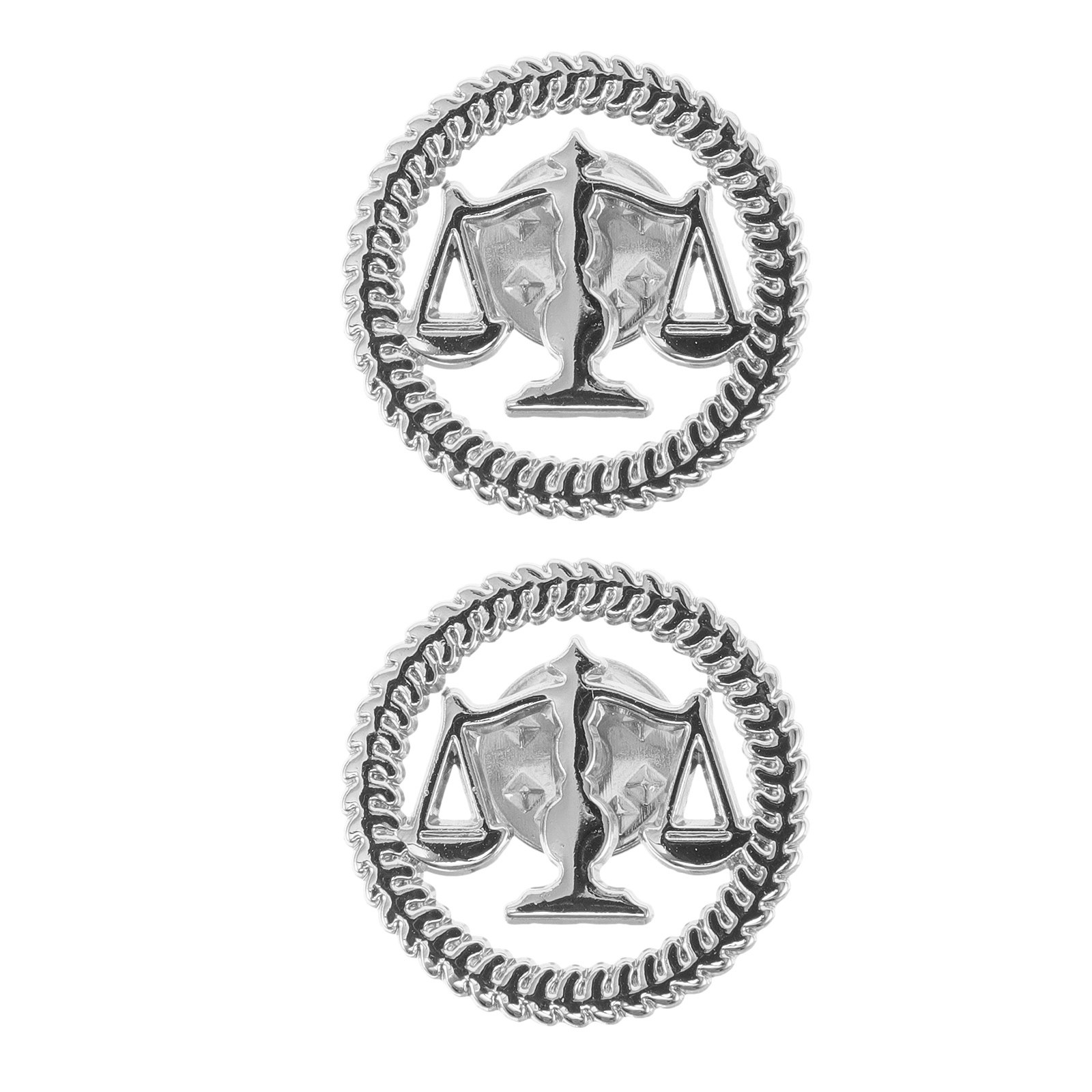 2 Broches de Metal con Diseño  - Scale - Men Formals & Ethnic Wear reseña y precio