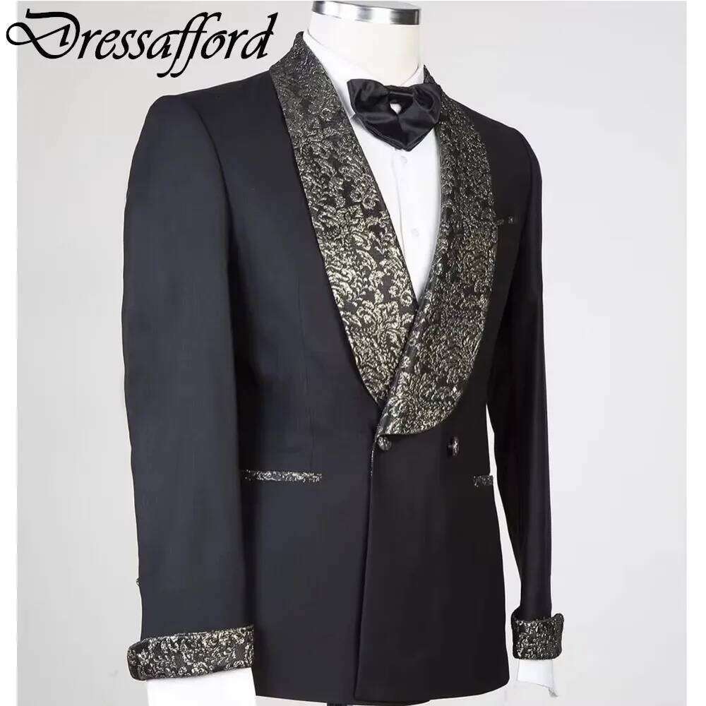 Traje de Dos Piezas Negro para - Formal Wear For Men Black Suit reseña y precio