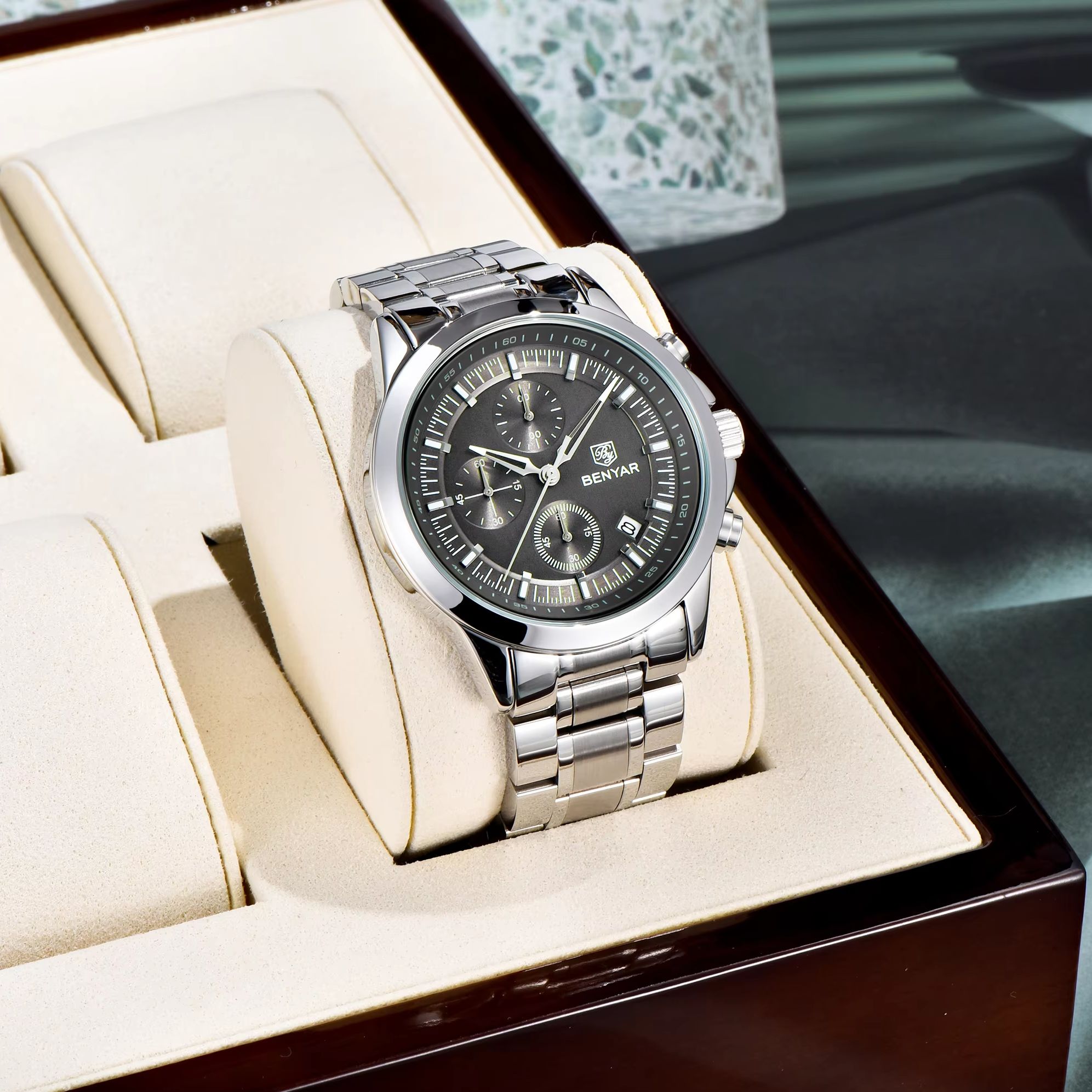 Reloj de Cuarzo BENYAR de Lujo - Men'S Formal Wear Watches reseña y precio