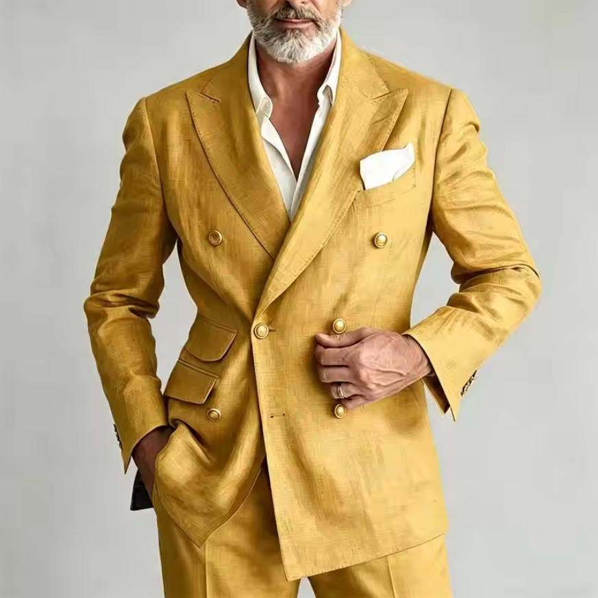 Traje de Lino para Hombre, Bla - Men Formal Wear With Blazer reseña y precio
