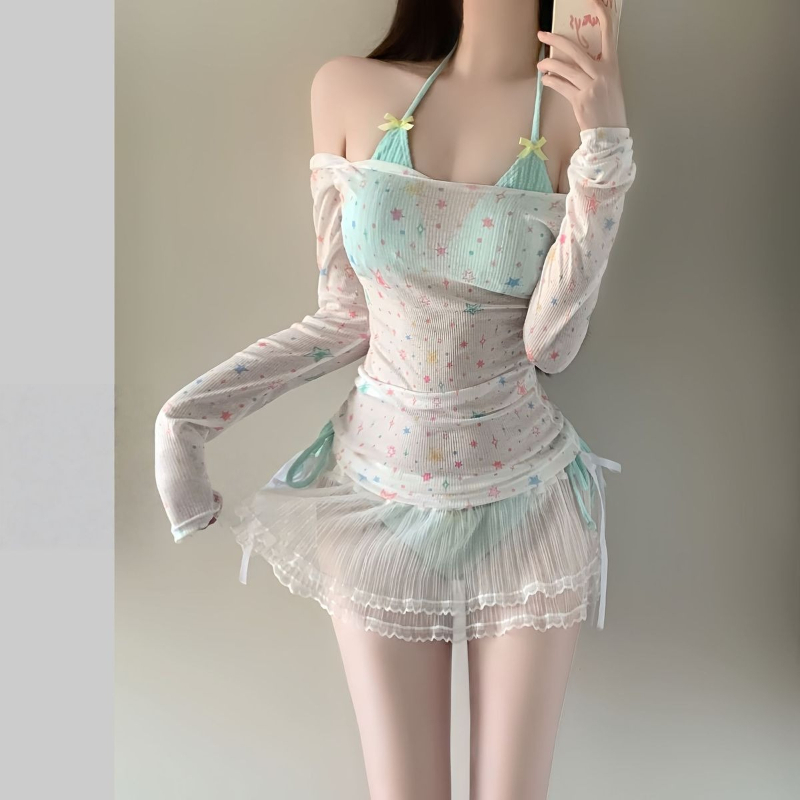 Conjunto de bikini de manga la - Slim Fit Suit Set reseña y precio