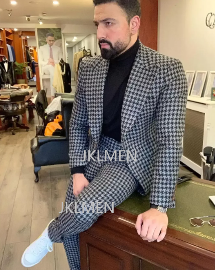 Trajes de pata de gallo para h - Men Formal Wear Jacket reseña y precio