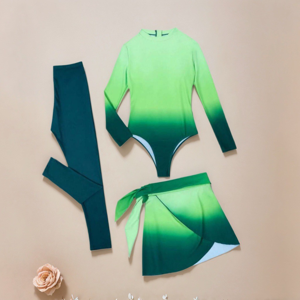 Traje de baño azul de manga la - Slim Fit Suit Set reseña y precio