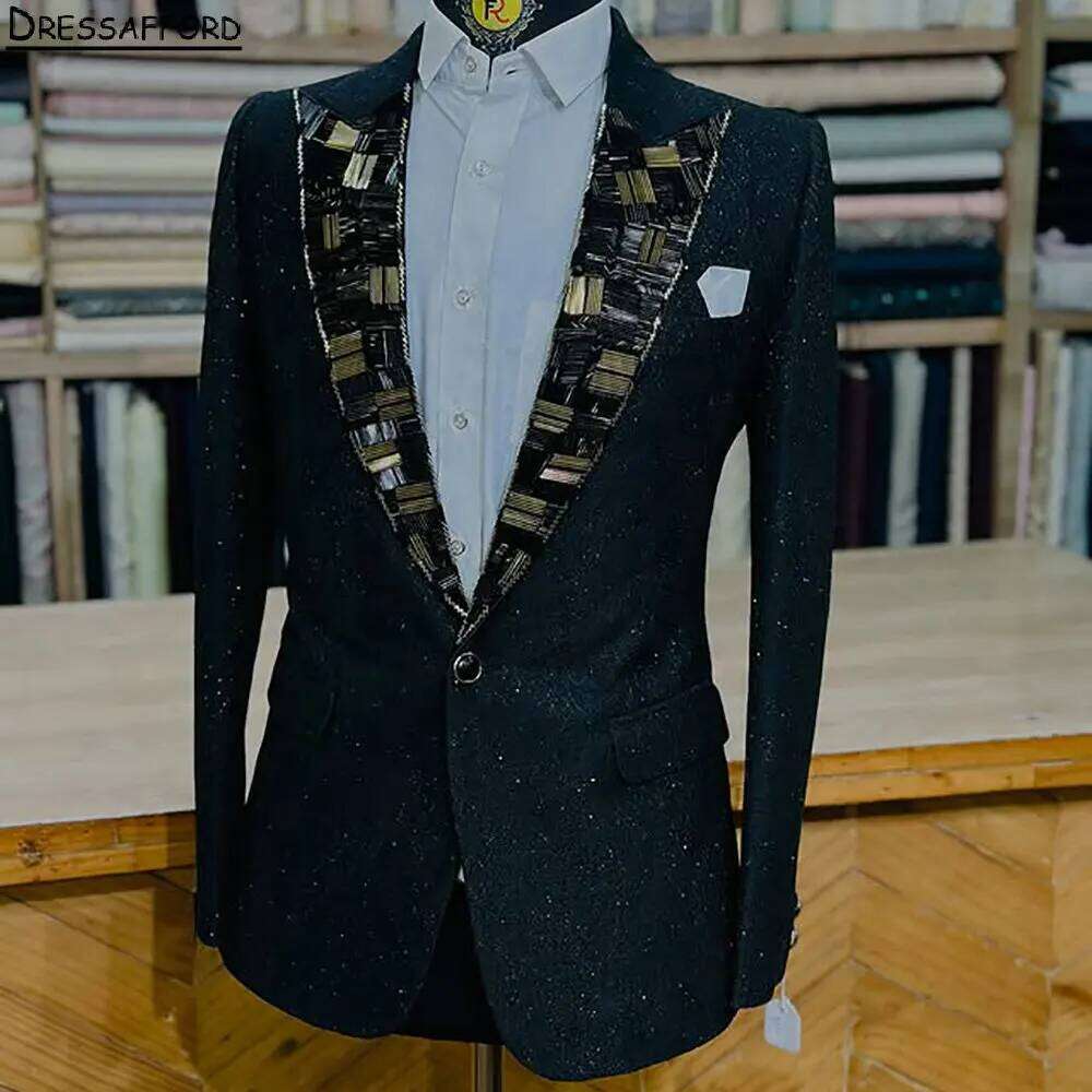 Traje de Hombre Negro con Cris - Formal Wear For Men Black Suit reseña y precio